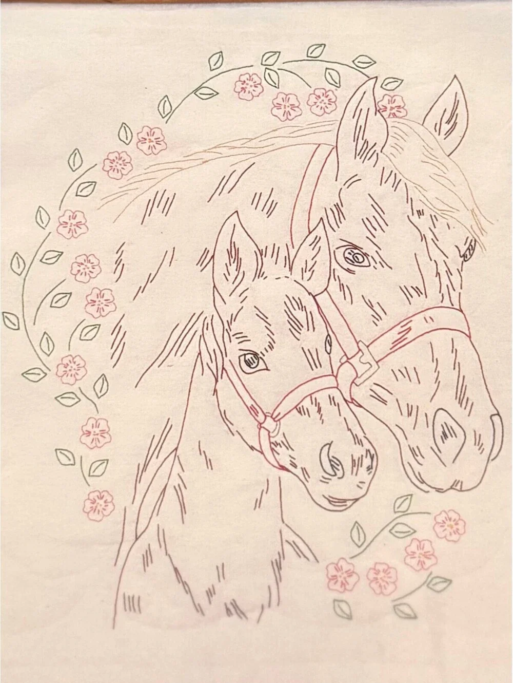 Jack Dempsey Wall/Lap Quilt Stamped for Embroidery - Mare & Colt